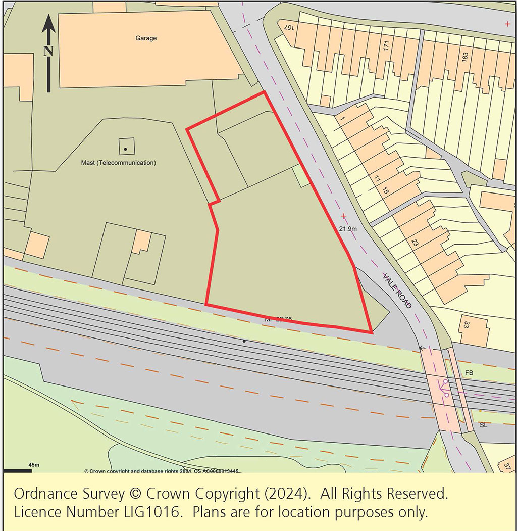 Lot: 18 - LAND WITH PLANNING CONSENT FOR FOURTEEN TWO-BEDROOM DWELLINGS -